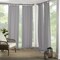 Threadmade Home Matine Solid Tab Top Indoor/Outdoor Window Curtain, Gray - 52"W x 84"L